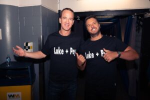 Luke Bryan Instagram - That’s a wrap on #CMAawards 2023!
It’s an honor to celebrate country music with @cma and always a blast hosting with @peytonmanning and performing on the CMA stage.