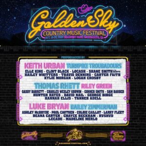 Luke Bryan Instagram - Sacramento! Excited to see y’all at 
@goldenskyfest next October. Tickets are on sale now at goldenskyfestival.com (link in bio)