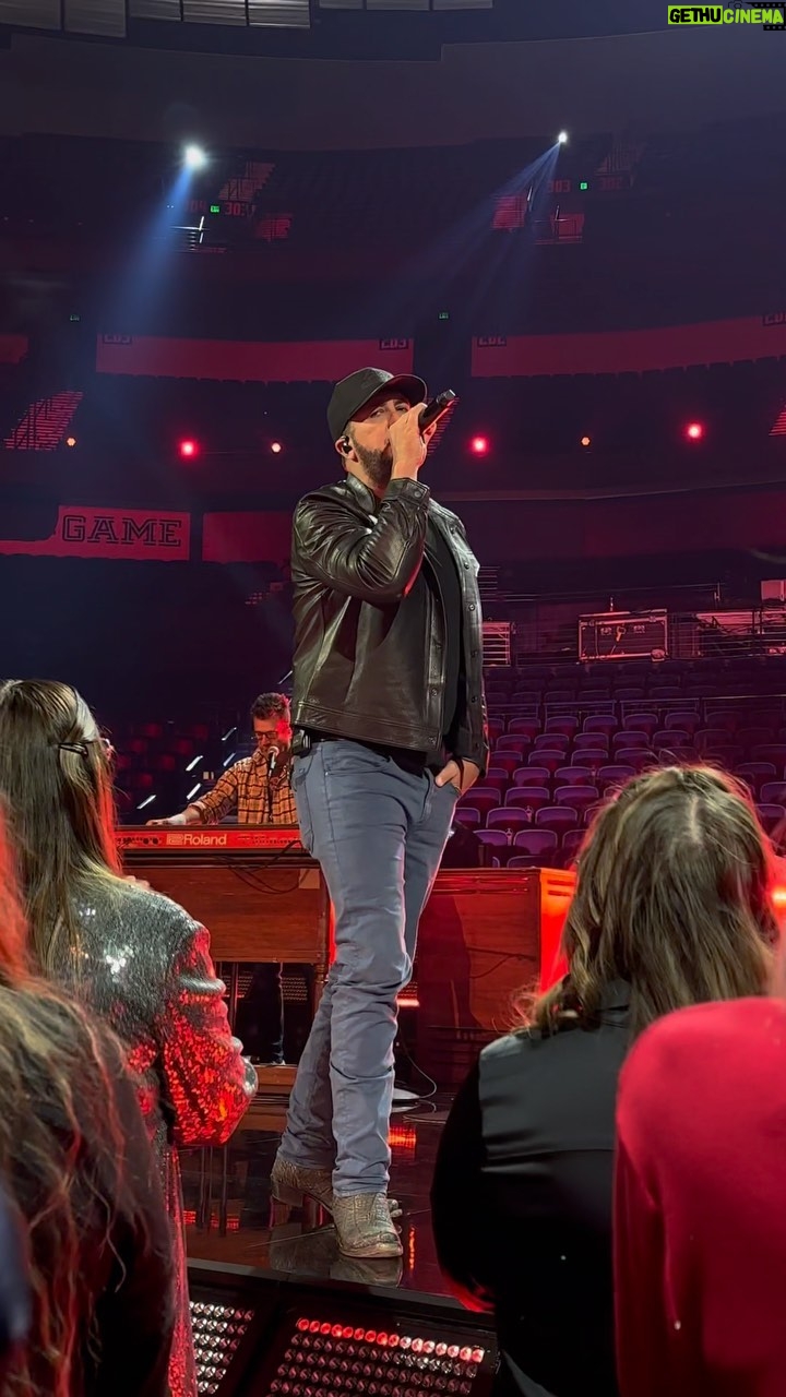 Luke Bryan Instagram - #CMAawards Rehearsal. What song do you think I’m singing tomorrow night? Bridgestone Arena