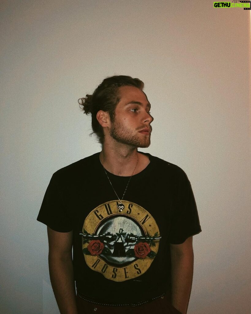 Luke Hemmings Instagram - this man was last seen drinking a freshly brewed almond milk latte or home brewed IPA whilst working on a folk album by the looks of that bun