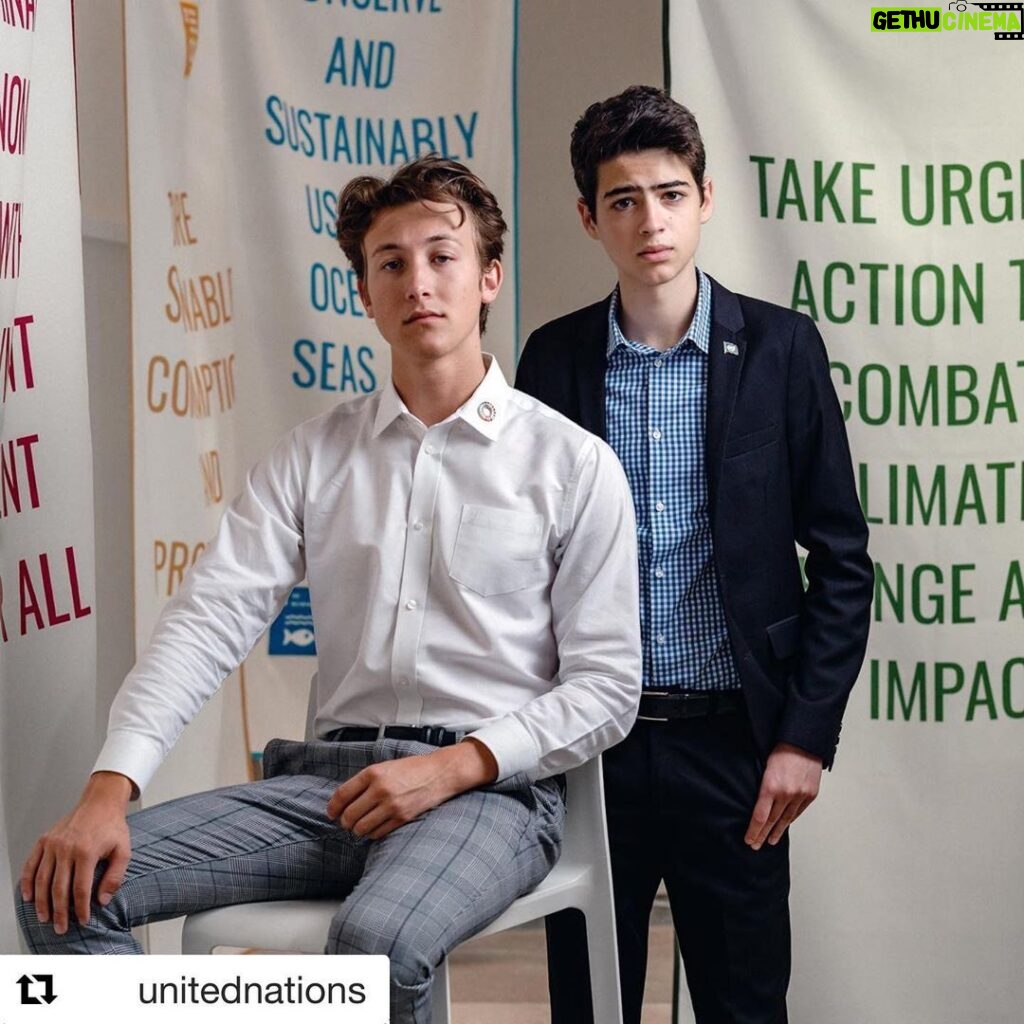 Luke Mullen Instagram - Thank you @unitednations for allowing us to represent the youth at the #unga, and for giving youth a platform. But we need to do more: of course we need time to speak, but I believe we have had enough time to speak. It is time to act, which is why it is imperative to spread this movement to the masses so actual change can be implemented! #Repost @unitednations with @get_repost ・・・ Actors and climate activists @joshuarush and @thelukemullen joined us today in our #UNGA VIP Social Media Studio during Monday's #ClimateAction Summit. "To truly succeed in this movement we have to bridge the gap between the scientists and the general public." said adding, "When we have the masses no one will be able to stop us," Luke said. "Once we get people on our side and once we start this movement rolling, it's going to be impossible to stop. But what we need to make sure is that we have elected officials in every single country that are willing to agree with us and fight with us," Josh added. Stay tuned for more portraits and live interviews from other visitors to our VIP space this week! 📷: Christophe Wu #GlobalGoals United Nations