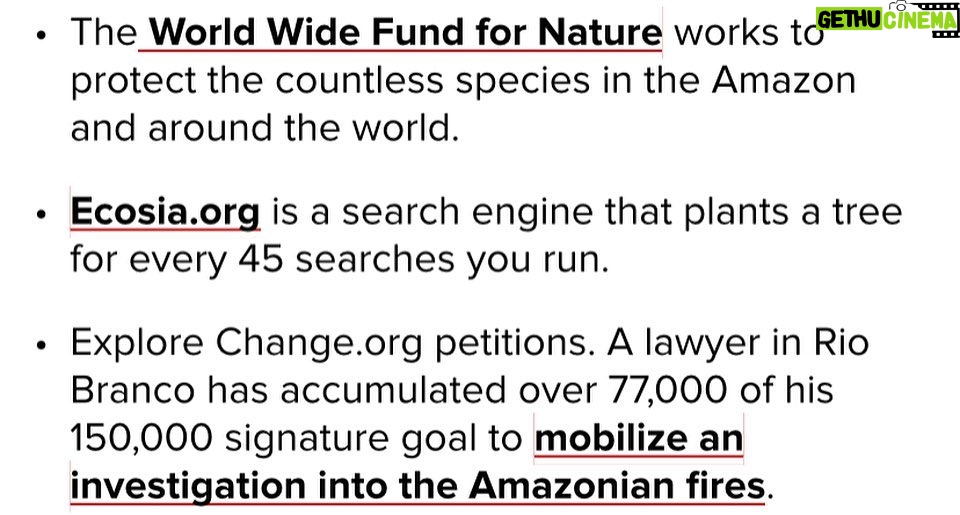 Luke Mullen - 36.1K Likes - Iâm sure a lot of you are feeling scared hearing that the #amazonrainforest has been on fire for the last 16 days, and I am too. The Amazon is the earthâs lungs, and not only produces 1/5 of the worlds oxygen, but is one of the largest carbon sink. This means these fires are releasing that carbon into our atmosphere right now, and this will effect everyone. BUT there still is so much you can do right now: SWIPE to see some ways that will actually make a difference!
HERE ARE A FEW IMPORTANT NOTES, BUT I BEG YOU TO LOOK MORE INTO THESE AND DONATE!
- Donate to @rainforestactionnetwork to protect an acre of the Amazonian rainforest.
-
For an emergency response to the Amazon, donate to @amazonfrontlines who protect millions of acres of land in the Amazon -
Donate to the @rainforesttrust to help buy land in the rainforest. Since 1988, the organization has saved over 23 million acres and counting.
-
STOP EATING MEAT (especially beef). Meat is responsible for about 10% of the global emissions
-
Make sure you are buying @rainforestalliance certified products, and donate to them because they make sure farming practices are sustainable!