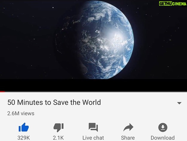 Luke Mullen - 42.7K Likes - Hey guys. Quick story time. I know I am constantly posting about the environment and trying to educate about what is happening and ways to solve it, but the bottom line is you’re going to swipe through this post and go look up some celebrity couple or who booked the next role in some TV series. This is the last stage. This is the tipping point for humanity. If you would just watch this incredible and absolutely inspiring video in the next slide, I promise you it will all make sense of why I’m so persistent about saving our planet. The video is called “50 minutes to Save the Planet,” and I know it’s a little long but instead of watching that David Dobrik vlog, take 50 minutes to watch this film because if you do, you won’t want to swipe to that next meaningless post. We have one chance to change things, or else oxygen masks and a pretty grim future is on the horizon. HOWEVER, there is so much we can do right now such as eliminating single use plastics in your home, and donating to the charities in the film. Don’t just swipe to that next post... watch the film and get fricken involved if you give any f’s about having a future on this beautiful planet. Go follow @savethereef and @karmagawa to learn more. The end