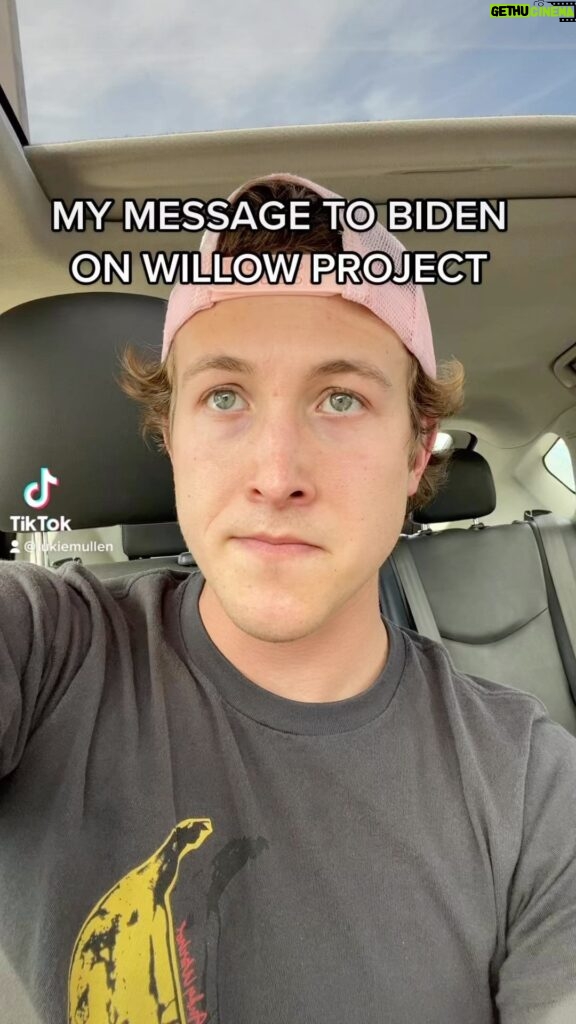 Luke Mullen Instagram - My message to @potus on him approving the Willow Project #stopwillow #willowproject