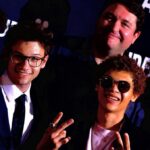 Luke Mullen Instagram - LA premiere of V/H/S/99 with the boys!!! Had a blast making this crazy ass flick with the heartthrob squad, everyone better go stream it October 20th on @shudder 😈😈😈