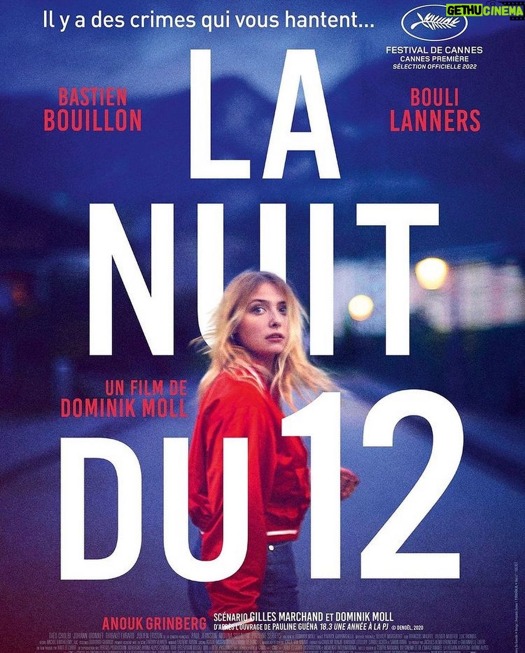 Lula Cotton-Frapier Instagram - LA NUIT DU 12 de Dominik Moll @hautetcourt au cinéma le 13 juillet @fannydegouville