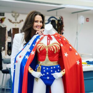 Lynda Carter Instagram - Happy 100th anniversary to Warner Brothers! The first two #WB100 documentaries premiere today on @streamonmax. Look out for my interview, plus the gorgeous Wonder Woman suit that the talented costume department restored for my visit. ❤️

I'm so proud to be a part of the Warner Bros. story. Thank you to all of the actors, directors, crew, and fans who have made this movie magic possible. Here's hoping we can get to 100 more sustainably. 

#wb #hollywoodhistory #wonderwoman