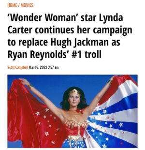 Lynda Carter Instagram - Proud to be in cahoots with Wolverine. @vancityreynolds @wegothiscovered