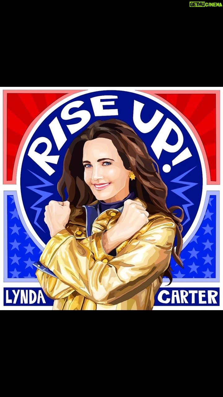 Lynda Carter Instagram - There’s only one world. Let’s make it a better one. RISE UP, an anthem to preserve democracy, is an original song I wrote with John Jarvis. Streaming 11/10. Pre-save the song at my link in bio! Gorgeous cover art by @sannalegan #newmusicfriday #coverart #activism #riseup Washington D.C.