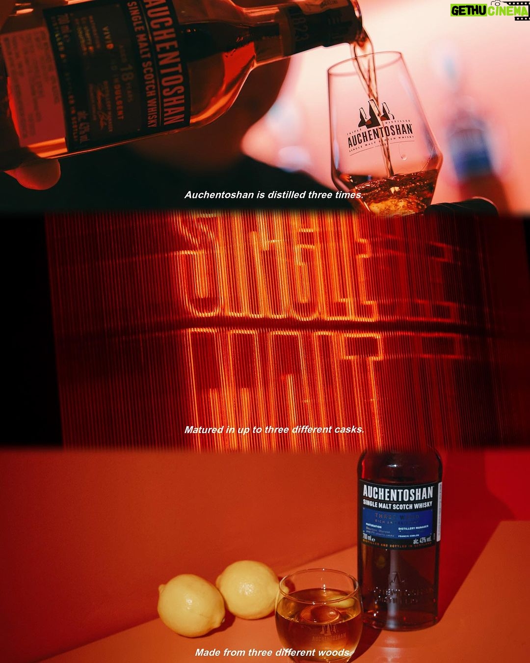 Lynn Lim Instagram - The magic threes in Auchen.
Auchentoshan Three Wood, aged in sherry casks and triple distilled for rich and complex flavours. Toast to the joy that Auchentoshan Three Wood brings, cheers to the magic of threes 🥃 Auchentoshan is serving up triple treats this October 17th to 27th (Tuesday to Thursday only). How to join the party: Be among the first 30 guests daily (before 10PM) to arrive at @hereandnow.my and score a FREE Auchen Ti. Or fancy sipping Auchentoshan your way instead? Flash your social media post to the bartender, showing off your epic tag skills (@auchentoshansea and #AskforAuchen), and you'll be in for a treat – One Three Wood taster dram will be yours! Did someone say good things come in threes? You bet they do! *Terms and conditions apply, but they're auchen-ly easy!