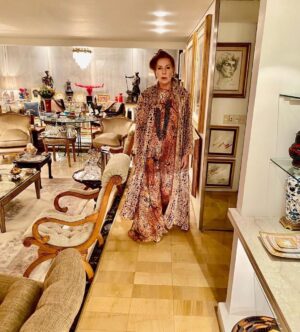 Mónica Gonzaga Instagram - Vestido Mariza Marana casa Joan y Carlos
