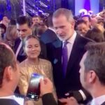 Mónica Hoyos Instagram – Un honor poder compartir con la persona que nos une, nuestro Rey! 
Viva España🇪🇸