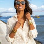 Mónica Jardim Instagram - Um passeio à beira-rio antes de ir para o Minho. Bom fim-de-semana! 💛
