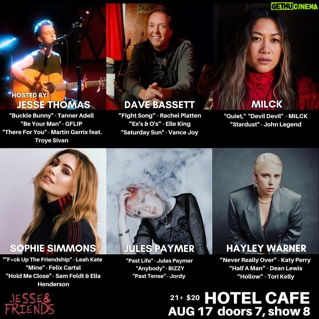 MILCK Instagram - UPDATE- unfortunately my cough is not subsiding and am not able to sing without needing to clear my throat right now. Please enjoy your time tonight everyone!! See you at a future one. The Hotel Cafe