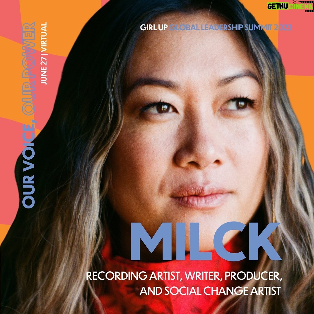 MILCK Instagram - I'm thrilled to be performing at @GirlUp’s #GlobalLeadershipSummit TODAY! Join me & thousands of global youth leaders & allies tuning in from around the world: bit.ly/GirlUpSummit23 #GirlsLead23 ⭐ 📸 @jenrosenstein