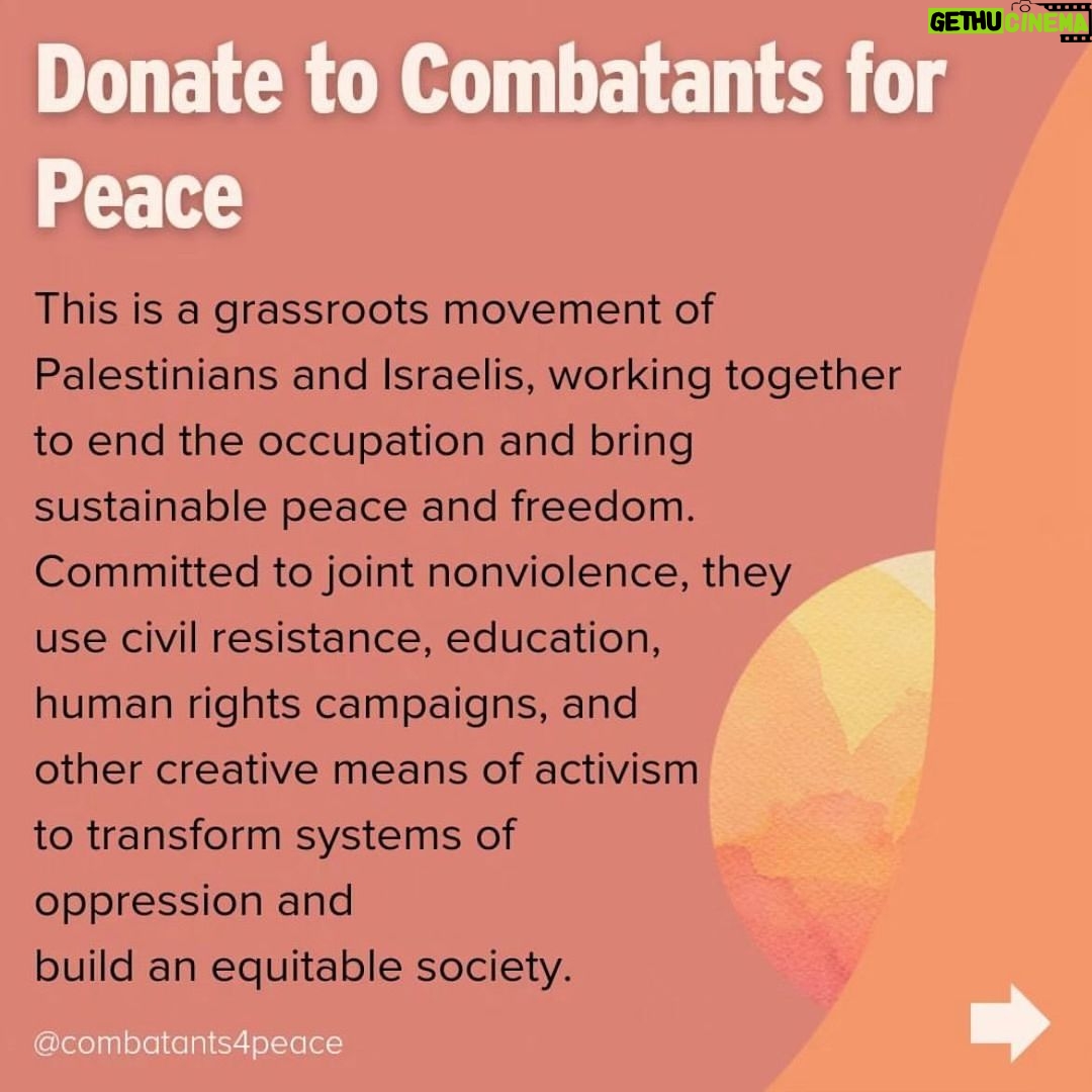 MILCK Instagram - Thank you @valariekaur and @revloveproject for putting these resources together: If you are able and willing, please consider supporting these organizations providing direct support to #israel and #palestine families. May the hostages find their way home. May a ceasefire come sooner than later to spare Palestinian lives and begin the dialogue on a peace that honors both the well being for Isreali and Palestinian families. @standing.together.english @breakingthesilenceisrael @parentscirclefriends @combatantsforpeace @baitulmaal_usa
