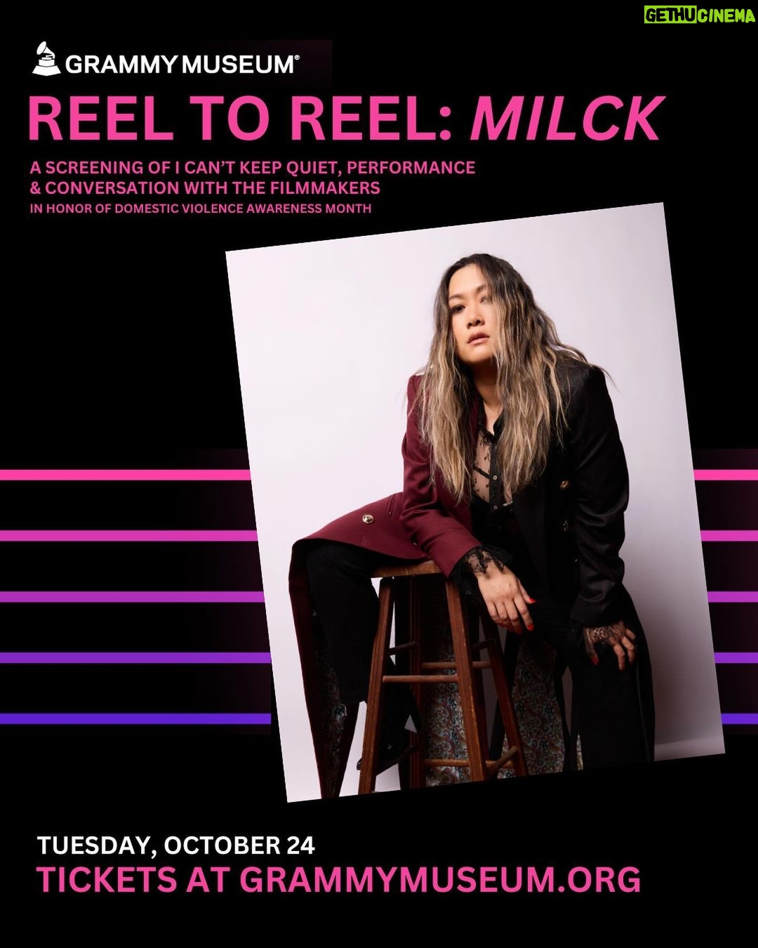MILCK Instagram - On the surface I hope this night will be a beautiful night of music, a documentary, and a discussion. Underneath the surface, though, you’ll also see how each component is symbolic of my healing journey. My teammates and I have worked hard to make this event into a joyful offering that honors the prevention, education, and healing of domestic violence. I hope that it can provide value for your healing journey, too. #domesticviolenceawareness #icantkeepquiet #healing #community