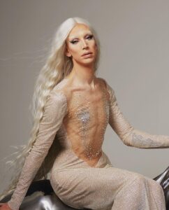Ma'Ma Queen Instagram - Proud to be part of this years edition of @stunning.mag “Stunning by Nature” by @cyrieljacobs It’s always a pleasure to be photographed by you! 💖 Wig and dress by me #fashion #art #drag #fantasy #photography #unicorn #silver #fairy