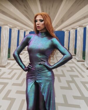 Ma'Ma Queen Instagram - @lowlands_fest with DragHouse or Words was iconic! Category is Drag Goddess!
I will post the performance of my poetry (in Dutch) soon so stay tuned! 
Love this look so much! Obviously created it myself ✌️☺️🩷

Thanks for borrowing your phone @vickyviqueen and @tishno for capturing me! ❤️