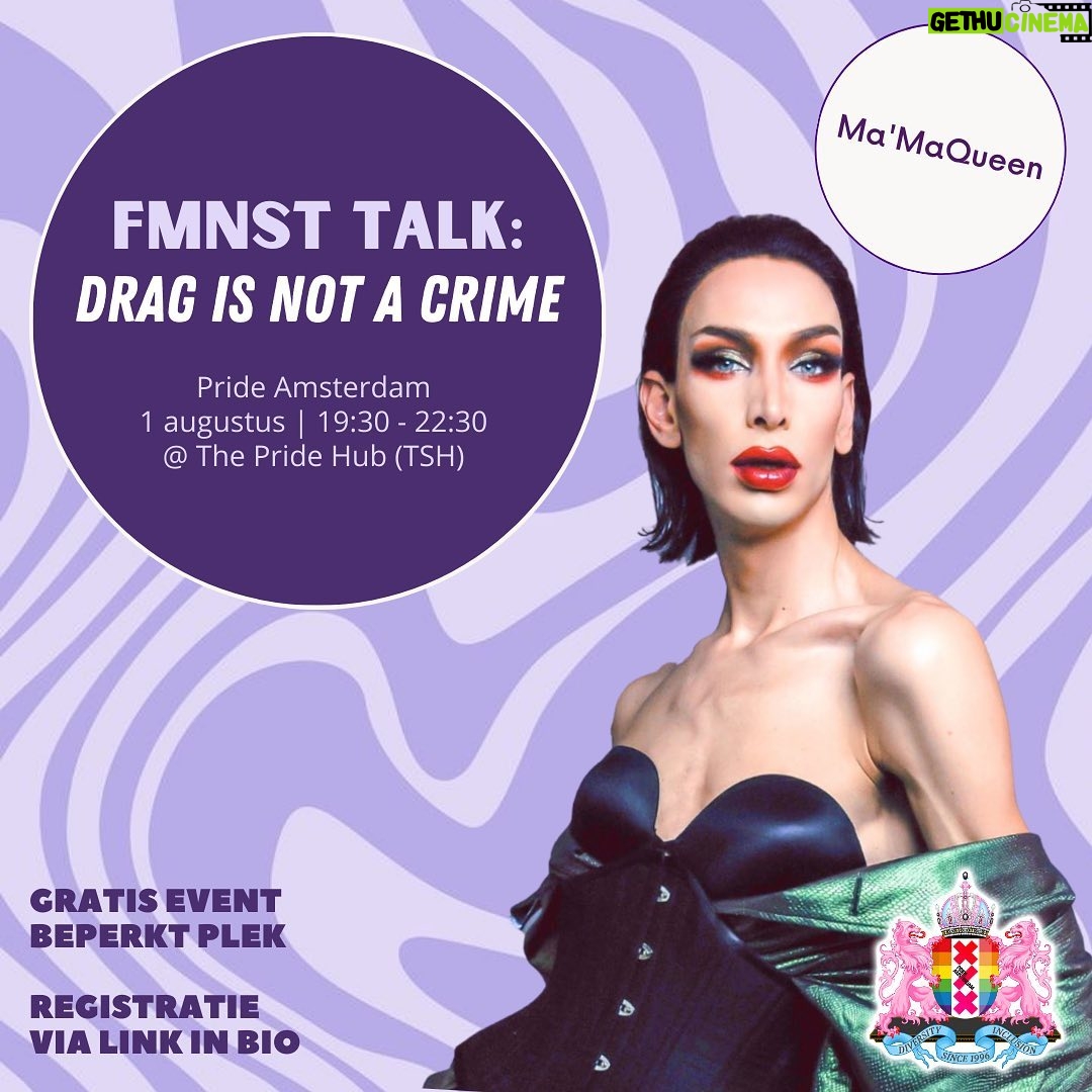 Ma'Ma Queen Instagram - Come join us @prideamsterdam op 1 augustus in The Pride Hub om in gesprek te gaan over drag en je te laten entertainen by some of NLβs finest πππ π
01/08 19:30-22:30 π@thesocialhub.amsterdam Wibautstraat 129 ποΈ vol, aanmelding gesloten π§πΌββοΈπ§πΌββοΈπ§πΌββοΈ - FMNST ontvangt een bijdrage uit het empowermentfonds van stichting Pride Amsterdam - The Social Hub Amsterdam