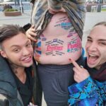 Ma’Ma Queen Instagram – wonderful crazy fan ( @james_draglife ), who has all the names of Rupaul drag race participants tattooed on his body!  I love him!
•
•
this was 1 day before dragcon london opened.  and we took a break from dressing our booth. @iammamaqueen 
•
•
#londen #tattoo #rupaul #rupaulsdragrace #friends #live #inkt #instagram #instatattoo #gaytattoo #dragcon #funny #names #dragraceholland #instaink #share London, United Kingdom