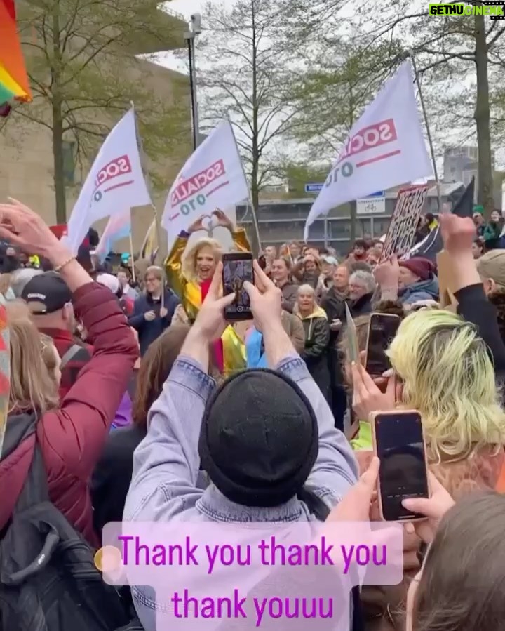 Ma'Ma Queen - 3.2K Likes - Just a few snaps of last Sunday. Iβm still processing how many people put time and energy in protesting and counterprotesting. All because my drag daughter @xtraxceptit and me are reading inclusive stories for children. An usually beautiful, meaningful, innocent yet important, joyful event. I hope with all my heart we can keep on doing this without having to counterprotest after. Without fearing we will be attacked or threatened for it.
Thanks again for those who showed up and supported us!
I love you.
β₯οΈ
#spreadlovenothate