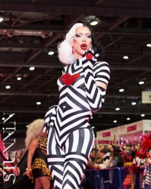 Ma'Ma Queen Instagram - Spreading love on the pink carpet @rupaulsdragcon London 2024! Thank you so much for the beautiful pictures @cyrieljacobs @stunnin.mag 

Thank you @licka_lolly for this Cruella d’Evil inspired hair! 
Outfit made by me ♥️
Special thanks to @xtraxceptit and @_macelton_ for being there every step of the way! For all your help, your amazing energy, you love and unconditional support. 
And ofcourse my love  @megan_schoonbrood , bless us for being besties celebrating this beautiful second drag con together. 💖