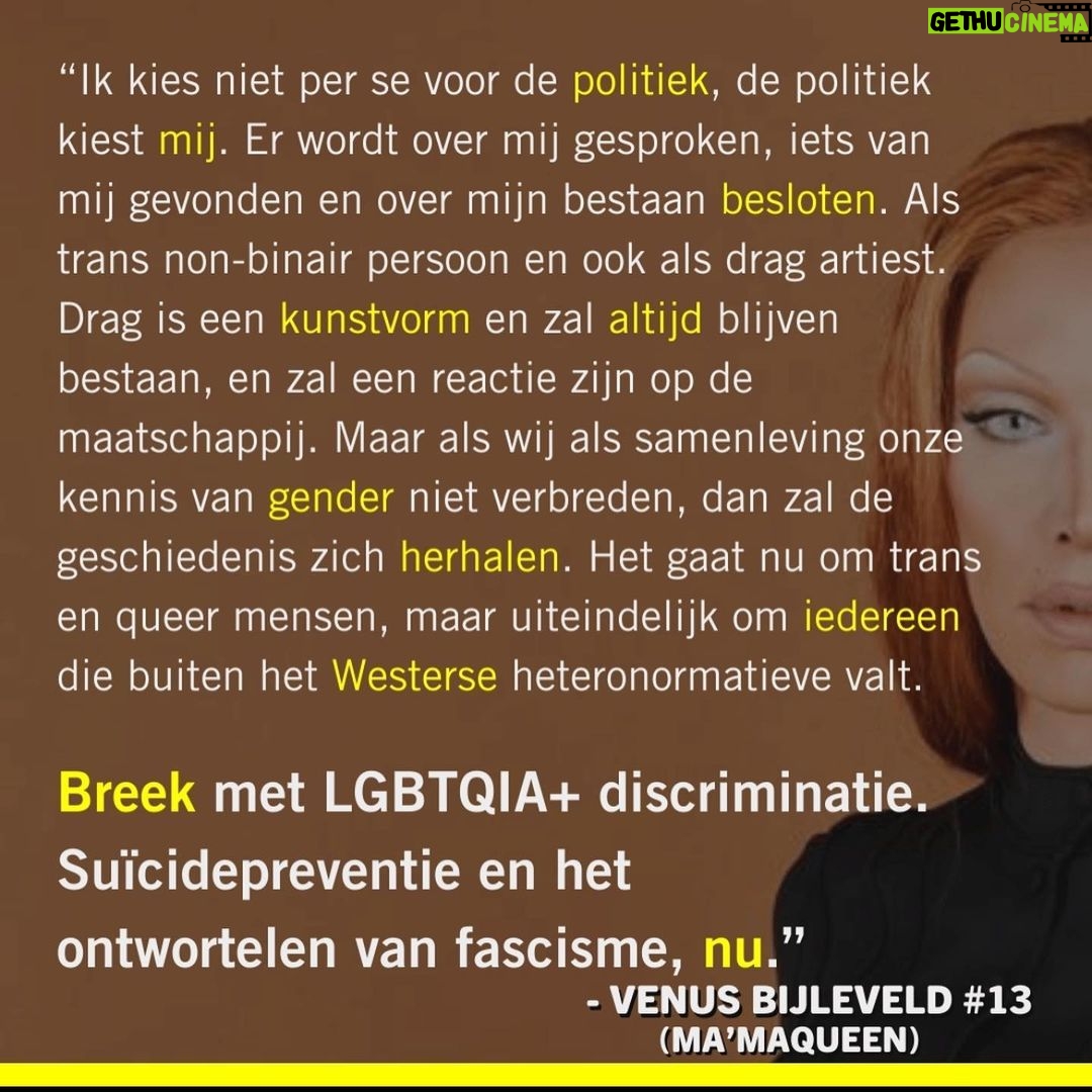Ma'Ma Queen Instagram - Stem 22 november Lijst 16, stem @politiek_bij1 Rotterdam, Netherlands