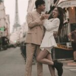 Ma Kwok-Ming Instagram - 一直沒有放婚紗照， 因為想保持一下神秘感給婚禮的來賓， 忍了這麼久，終於可以發了！ 非常感謝 @alden_chenyin 小白老師base在巴黎的團隊， 整個法國婚紗照之旅非常順利， 妝化小姐姐們也非常專業！ 非常喜歡拍出來效果 所以婚禮也決定一定要邀請小白老師， 所有賓客都非常喜歡出來的效果 也特別感謝 @misselvani 的介紹才認識小白老師😚 👰‍♀️ White wedding gown @trinitybridal @ritavinieris 🤵‍♂️ black suit @alexandermcqueen shoes @ysl Beige suit @ralphlauren style director @derekho_ styling @wiling_cc @creativecoven_