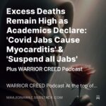 Maajid Nawaz Instagram – NEW Radical Dispatch:
Excess Deaths Remain High as Peer-Reviewed Academics Declare: ‘Covid Jabs Cause Myocarditis’ & ‘Suspend all Jabs’ (See my Stories for link)