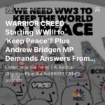 Maajid Nawaz Instagram – NEW Radical Dispatch:
Starting WWIII to ‘Keep Peace’? 
Plus Andrew Bridgen MP Demands Answers From Empty Parliament Over Excess Death
– with WARRIOR CREED podcast
(See my Stories for link)