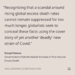Maajid Nawaz Instagram - NEW Radical Dispatch: Governments Hide Worldwide Increase in Post-Vaccine Excess Death Plus WARRIOR CREED Podcast https://maajidnawaz.substack.com/p/governments-hide-worldwide-increase