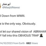 Maajid Nawaz Instagram - Watch that latest Spider-Man multiverse movie you absolute pillocks. That British Spider-Punk called it. And they let him walk alone. Yet he returned to save them all anyway. Coz he’s cool like that x The Shadow 🥷