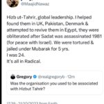 Maajid Nawaz Instagram - (Swipe left) It is censorious, practically counter-productive & politically ignorant for (understandably scared) Netanyahu-wing Zionists to be using the Gaza crisis protests today in London to try and further RESTRICT British speech rights. The @metpolice_uk are correct not to take the bait. HT (my former group) are an Islamist group. They have *never been* a terrorist organisation, and are not one today just because we disagree with them.