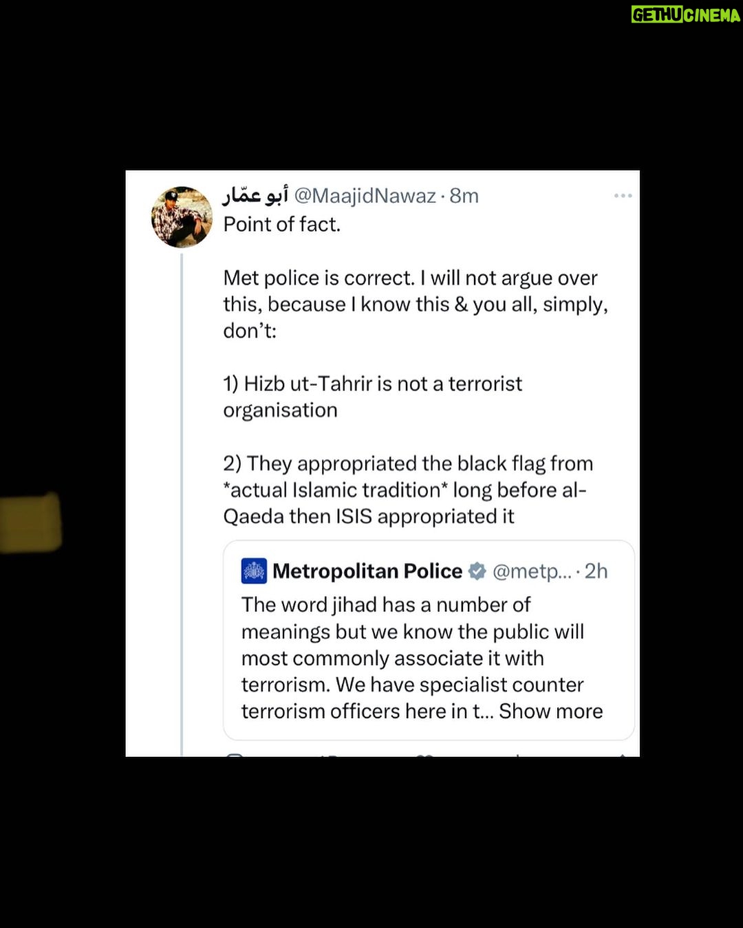 Maajid Nawaz Instagram - The Shadow Knows 🥷 (Swipe left / 5 slides)