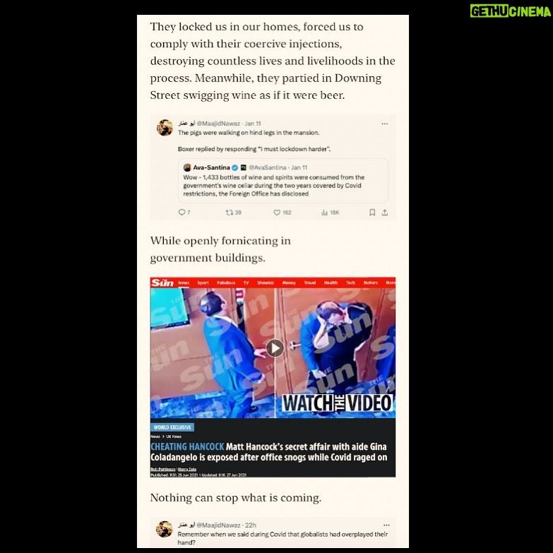 Maajid Nawaz Instagram - NEW: Trump Wins Landslide Iowa Primary As Globalists Provoke WWIII to Avoid What is Coming Plus WARRIOR CREED Podcast (See my Stories for link) @avasantina_