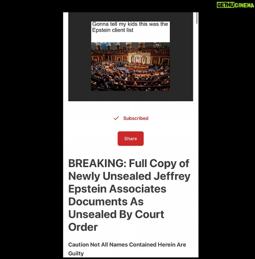 Maajid Nawaz Instagram - BREAKING: Full Copy of Newly Unsealed Jeffrey Epstein Associates Documents As Unsealed By Court Order - Plus Summary of Names Implicated So Far - Caution Not All Names Contained Herein Are Guilty (See my Stories for link)