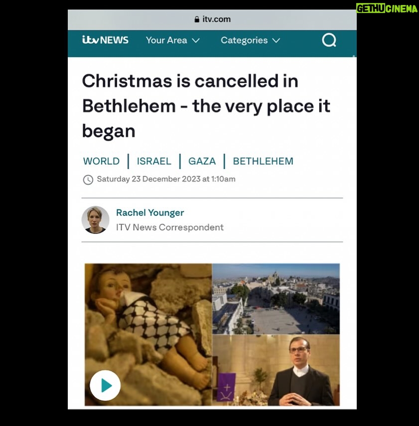 Maajid Nawaz Instagram - ITV: Christmas is cancelled in Bethlehem - the very place it began “In place of its traditional nativity scene, there is simply a baby lying in rubble”