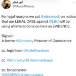 Maajid Nawaz Instagram - cc: @amnesty @amnestyuk @amnestyusa cc: broadcaster @neil_oliver_ @gbnews