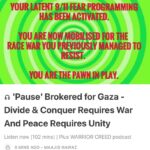 Maajid Nawaz Instagram - NEW Radical Dispatch: 'Pause' Brokered for Gaza - Divide & Conquer Requires War And Peace Requires Unity Plus WARRIOR CREED podcast (See my Stories for link)