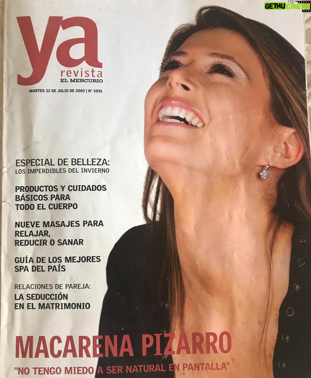 Macarena Pizarro - 1.3K Likes - Mi mamá me manda esta foto... la encontró un tío haciendo orden... es del 2003!!! No me acordaba de esa foto... me encantó!!! Tenía 30 años... qué rápido crecí!!!! 😂