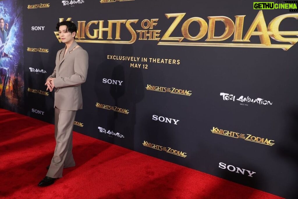 Mackenyu Instagram - Los Angeles Premiere🔥 Knights of the Zodiac will be in theaters tomorrow. #kotzmovie
