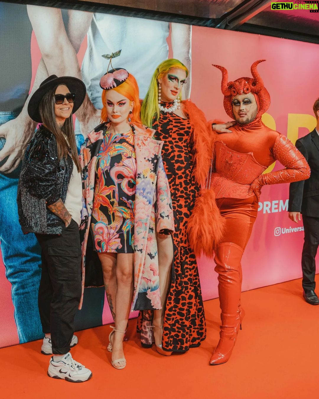 Madame Madness Instagram - At the premiere of @brosthemovie Thankyou @universal_nl @gjkooijman for inviting me and having a cute photo moment with @billyeichner & @ten_minutes_younger Decided to blend in with the red carpet 😎 Bros is such a good movie with a complete LGBTQIA+ cast! It's hysterical and you will find yourself saying: "omg relatable!" I recommend everyone to watch Bro's in a theatre near you . . . . #love #festival #drag #dragqueen #dragraceholland #wig #wigcage #milkshakefestival #beautiful #happy #cute #gay #art #makeup #fun #fashion #photooftheday Amsterdam, Netherlands