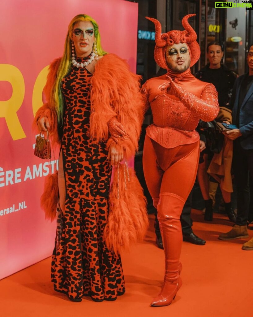 Madame Madness Instagram - At the premiere of @brosthemovie Thankyou @universal_nl @gjkooijman for inviting me and having a cute photo moment with @billyeichner & @ten_minutes_younger Decided to blend in with the red carpet 😎 Bros is such a good movie with a complete LGBTQIA+ cast! It's hysterical and you will find yourself saying: "omg relatable!" I recommend everyone to watch Bro's in a theatre near you . . . . #love #festival #drag #dragqueen #dragraceholland #wig #wigcage #milkshakefestival #beautiful #happy #cute #gay #art #makeup #fun #fashion #photooftheday Amsterdam, Netherlands