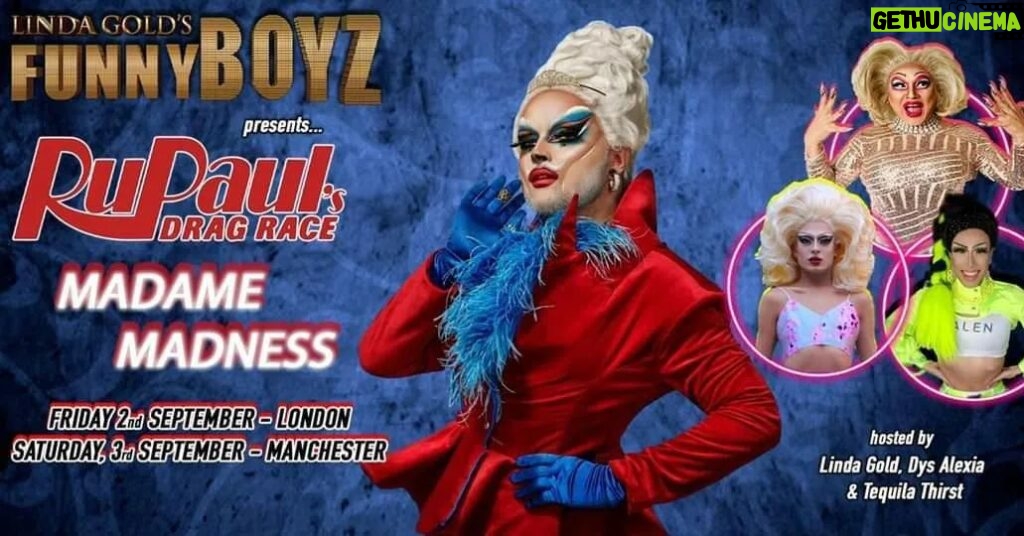 Madame Madness Instagram - UK HUN? 🇬🇧✨👄 Super exited to announce that I will finally be going to the UK! Come find me the 2nd and 3rd of September in Londen and Manchester Presented by @funnyboyz.official Hosted by Linda Gold @_dys_alexia_ @thetequilathirst . . . . #drag #dragqueen #dragrace #RPDR #dragraceholland #transformationtuesday #cute #dragmakeup #mua #makeup #love #instagood #instamood #instadrag #photooftheday #tbt #beautiful #happy #fashion #ootd #fun #igers #amazing #beauty #gay #gayguy London, United Kingdom