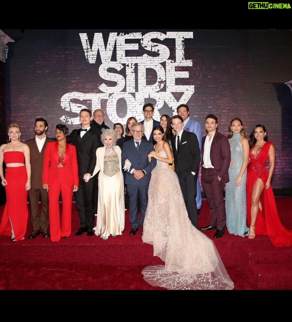 Maddie Ziegler Instagram - if you had ever told me i’d get the chance to be a part of a steven spielberg movie, i would’ve never believed you. a dream doesn’t even begin to describe last night. thank you to steven and kristie and the entire west side story family. i can’t wait for everyone to see this beautiful movie. so much love xx❤️