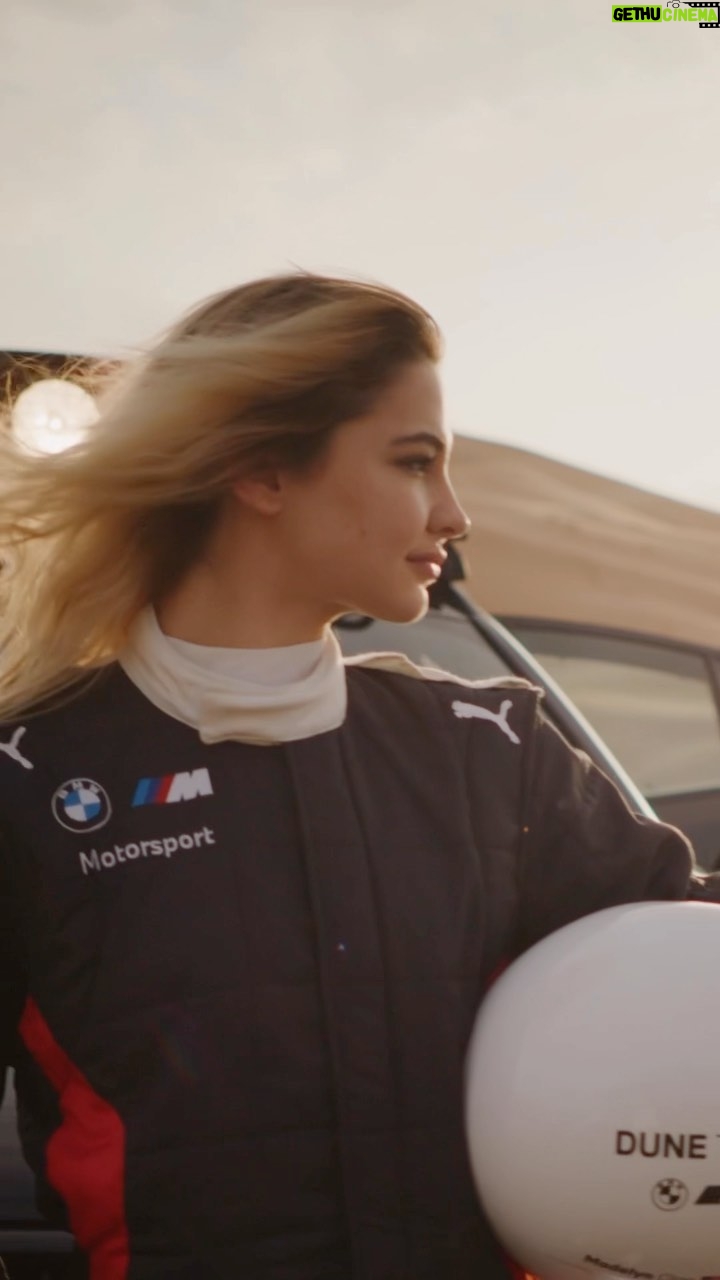 Madelyn Cline Instagram - Behind the scenes, the making of the best trip ever 🌪🏎 #bmwm #dunetaxi #inabudhabi #liwa