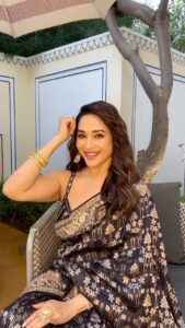 Madhuri Dixit Instagram - How many expressions can you count? 😝💙 #wednesday #wednesdayvibes #reelsinstagram #reelitfeelit #expressions #funtimes #explore #explorepage