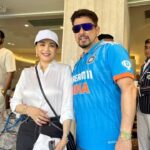 Madhuri Dixit Instagram - And there u have it. Congrats #TeamIndia. What a fabulous showing by our boys in Blue. Nice way to end #Shami. Congrats to @virat.kohli for back to back centuries and 50 ODI centuries overall, and breaking the Master Blaster’s record. Hats off to @shreyasiyer96 for great batting. We loved the game today! Thank u for a magical experience @BCCI #WorldCup2023 #SemiFinalShowdown #TeamIndia @madhuridixitnene @virat.kohli @sachintendulkar #thalaivar #Rajnikanth @davidbeckham @anushkasharma @vickykaushal09 @kunalkemmu @mumbaicricassoc @amol_kale76