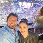 Madhuri Dixit Instagram - “Who runs the world? Girls.” Queen Bey was a highlight of our trip. Thanks @beyonce for sharing your magic with us❤️ Thanks @anjaliraval for making it possible.